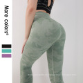 2021 Leggings de gimnasio de entrenamiento con cintura alta CAMO Design de leggings sin costuras para mujeres deportes